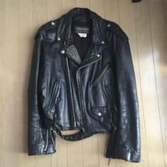 【値下げ】スタッズ ライダース ジャケット レザー ユーズド 古着 ヴィンテージのサムネイル