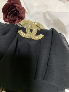 黒レース ヘアクリップのサムネイル