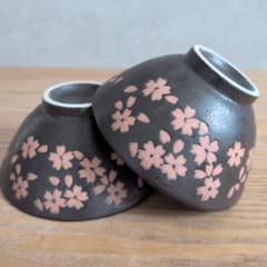 美濃焼 染付桜茶碗 飯碗 2点セット - メルカリ
