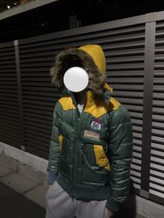 00s 모피가 달린 안솜 다운 재킷 오빠 계 헤세이 걸 단장 광택 Y2K