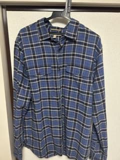 BANANA REPUBLIC チェックシャツ ブルー 古着のサムネイル