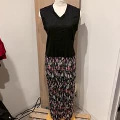 tricot COMME des GARCONS ワンピース ストライプ 花柄 - メルカリ