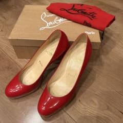 Christian Louboutin エナメル パンプス レッドのサムネイル