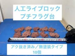 人工ライブロック プチプラグ10個 アク抜き済み無塗装タイプ