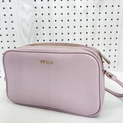 FURLA フルラ リリー ショルダーバッグ ダブルジップ ラベンダー 