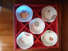 古伊万里　深川製磁　寿赤絵小皿揃　小皿5枚　小鉢のサムネイル