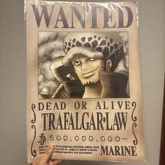 ONE PIECE トラファルガー・ロー 手配書 ポスターのサムネイル