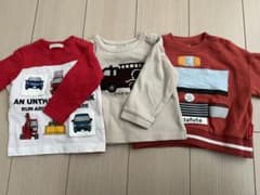 消防車 プティマイン futafuta 長袖 まとめ売り 80のサムネイル