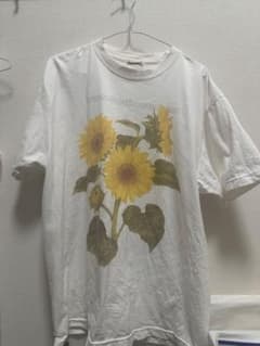 Flowwwers sunflower dot tee ひまわりTシャツ - メルカリ