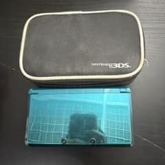 Nintendo 3DS 本体 アクアブルー 収納ケース付きのサムネイル