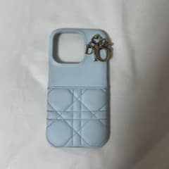 Dior iPhoneケース ライトブルー キルティング チャーム付き Dior iPhoneケース ライトブルー キルティング チャーム付き - メルカリ