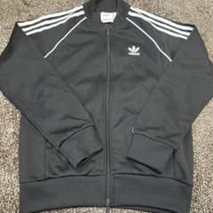 adidas ブラック 3ストライプ ジャージ トラックジャケットのサムネイル