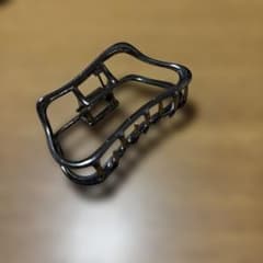 メタルブラック ヘアクリップのサムネイル