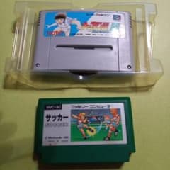 キャプテン翼3 サッカー ファミコンソフト2本セットのサムネイル