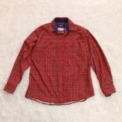 ジャンニバイロ GIANNI BAILO トレッキングシャツ 登山チェック赤40