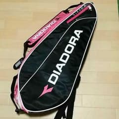 りえ様専用 DIADORA ラケット(テニス)バッグ×9 ブラック×ピンクのサムネイル