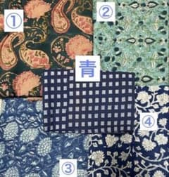 【こず様専用】インド綿ブロックプリント生地 2mのサムネイル