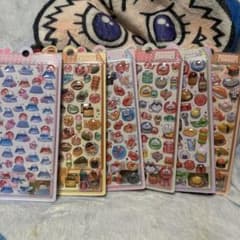ラスト1点　和柄 富士山や金魚など硬いシールセットのサムネイル