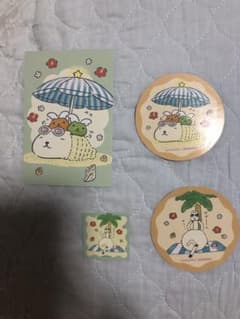 카피바라씨 엽서, 코스터, 씰