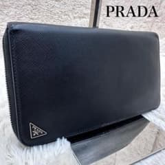 人気✨プラダ 長財布 ラウンドジップ 三角ロゴ オーガナイザー