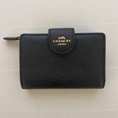 COACH ブラック 二つ折り財布のサムネイル