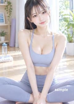 (631) AI Beauty Beautiful Girl Illustration AI Illustration Yoga L version size