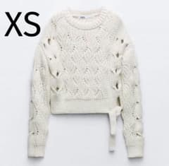ZARA ケーブルニットセータータイ XS - メルカリ