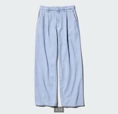 UNIQLO  ドレープデニムタックパンツ XSサイズのサムネイル