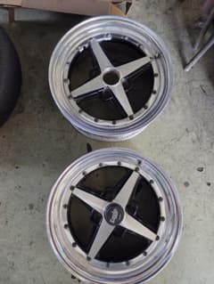 WORK Equip 15インチ アルミ 2本6jj+35PCD 100/4穴 - メルカリ