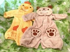 ひよこ　くま　なりきり　ロンパース　かわいい動物２点　まとめ売りのサムネイル