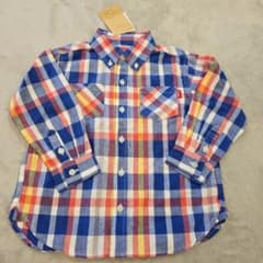 Daddy Oh Daddy チェック柄長袖シャツ 100cmのサムネイル