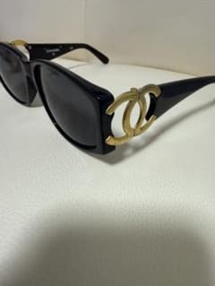 山*郎様 CHANEL ブラック ゴールドロゴ サングラス - メルカリ