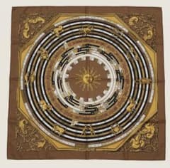 エルメス カレ90 スカーフ 占星術 Dies et Hore 776 エルメス カレ90 スカーフ DIES ET HORE 占星術 ブラウン - メルカリ