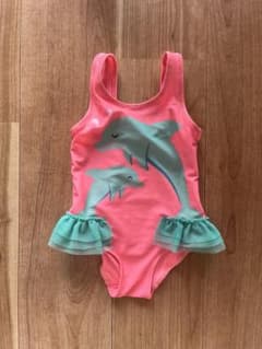 H&M ベビー水着 女の子 約80cm イルカ柄 フリルのサムネイル