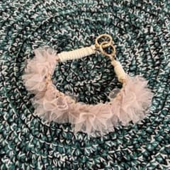 ハンドメイド チュールが主役！スマホハンドストラップのサムネイル