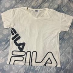 FILA Vネック Tシャツ ホワイトのサムネイル