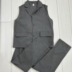 SHEIN ストライプ ベスト パンツ セット 13-14Yのサムネイル