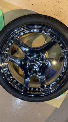 20インチ レーベン　状態◎ 5穴　8.5J 10J 114.3 深リムのサムネイル