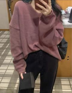 Honeyspot ソリッド ドロップショルダー オーバーサイズセーターのサムネイル