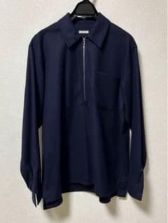 COMOLI ウールハーフジップシャツのサムネイル