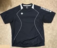 DESCENTE 半袖Tシャツ 黒 ユニセックス バレーボール バレー ピステのサムネイル