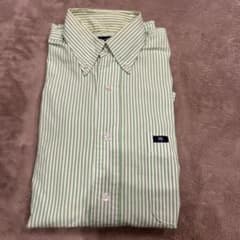 EDWIN SPORTS 長袖シャツ ストライプ ボタンダウン M