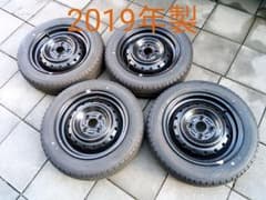 マツダ フレアワゴン MM53S タイヤ 新車外し 155/65R14 ナット付のサムネイル