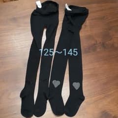 イオン黒のタイツ　125cm～145cmのサムネイル