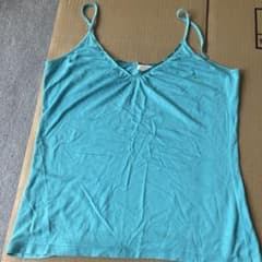ZARA タンクトップ Lサイズ ターコイズのサムネイル