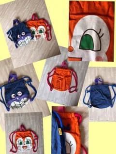 ちょこっと屋様 専用 バイキンマン＆ドキンちゃん巾着のサムネイル