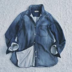 YANUK DENIT デニム スタンダードシャツ YANUK スタンダードシャツ デニムシャツ DENIT 洗濯機で洗える - メルカリ