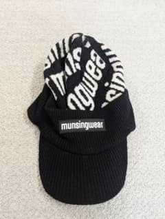 munsingwear ロゴ入りニット帽 黒のサムネイル