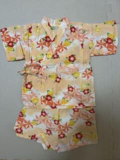 ABICO KIDS ベビー甚平 90㌢ 花柄のサムネイル