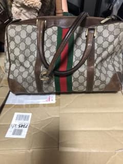 最終直下げGucci ボストンバッグ GGパターン - メルカリ